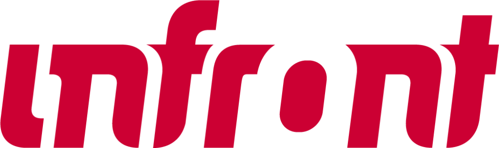 Logo ufficiale di Infront Sports & Media, partner strategico e riferimento per l'innovazione nel settore dell'accoglienza e degli eventi per l'Albergo Fontana.